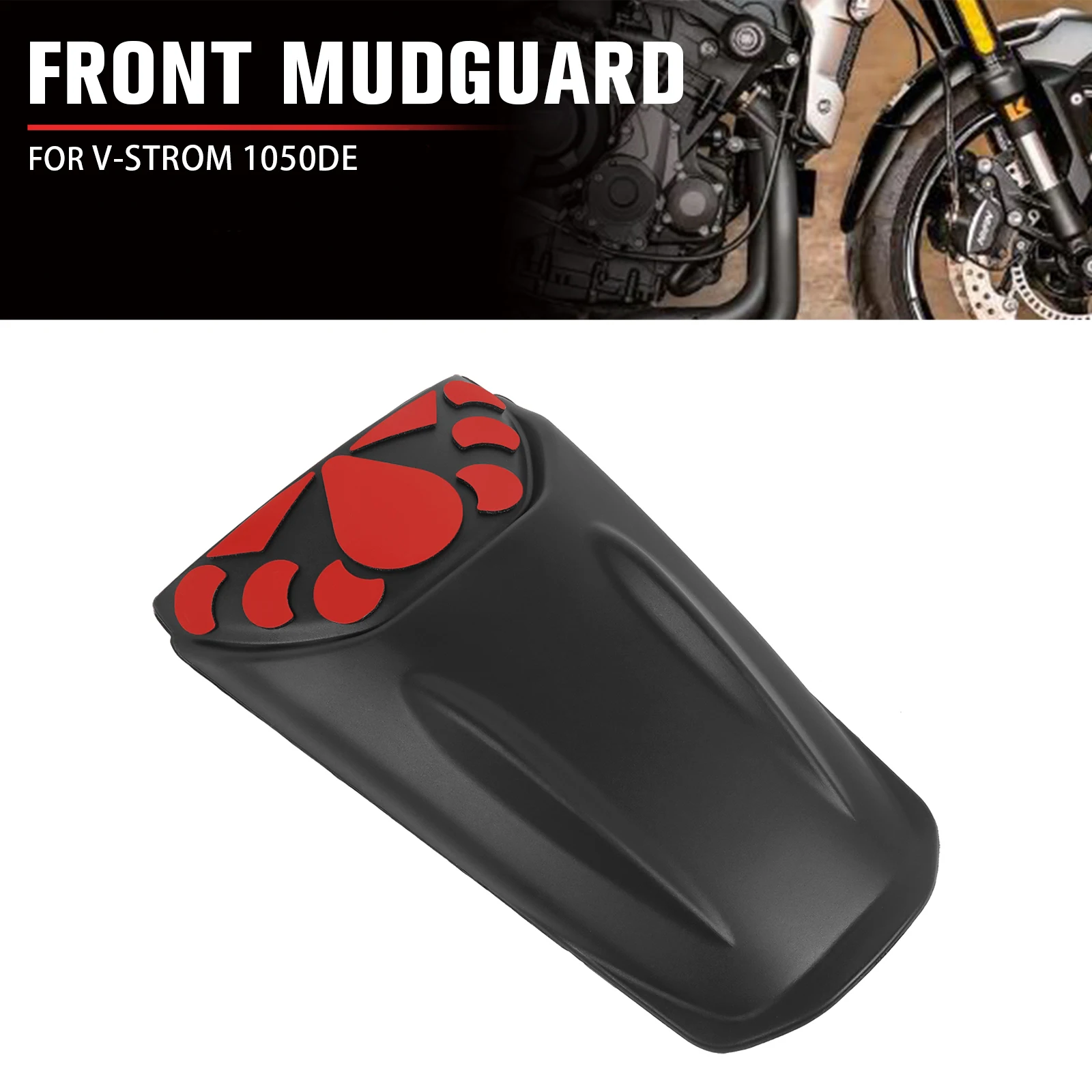

For Suzuki V-Strom 1050DE Vstrom 1050de V-STROM 1050 DE 2023 2024 Motorcycle Front Fender Extender Mudguard Extension