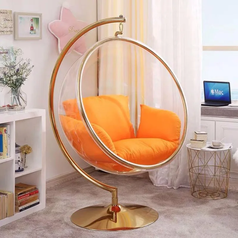 Hemisphere Hanging Space Indoor Swing Transparent Bubble Chair Dormitory Hanging Basket Household Lazy Balcony Shake Hammocks