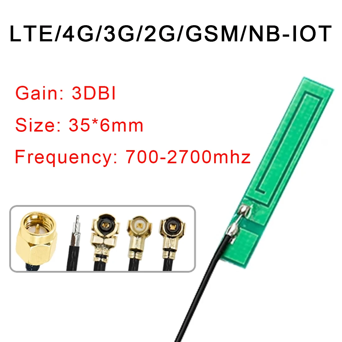 2pcs LTE 4G Antenna Modular with 2dbi Gain Omni U.RL Interface Connector 35*6mm Signal Booster New Wholesale