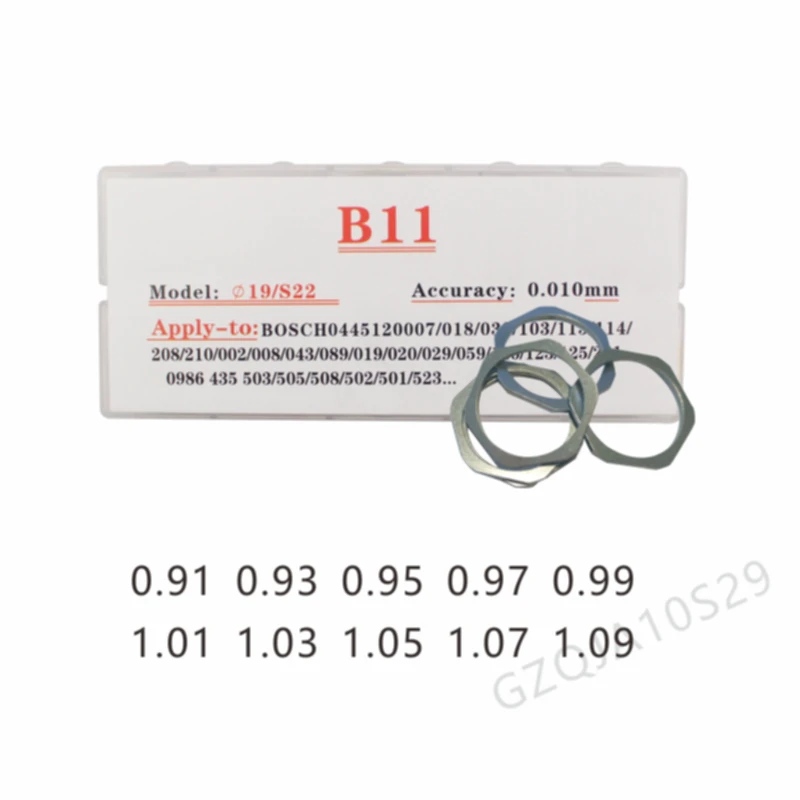 Adjustment Shim Washer Kits B11 B12 B13 B14 B16 B21 B22 B23 B24 B25 B26 B27 B31 B42 B37 adjusting shim injectors washers