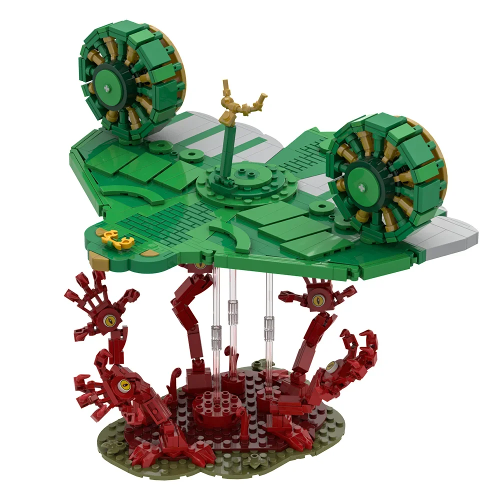 Dispositivos MOC Zeldaed Zonai, modelo de bloques de construcción, juego Zeldaed MK II, motocicleta voladora, montaje de ladrillos, juguetes, regalos de cumpleaños para niños