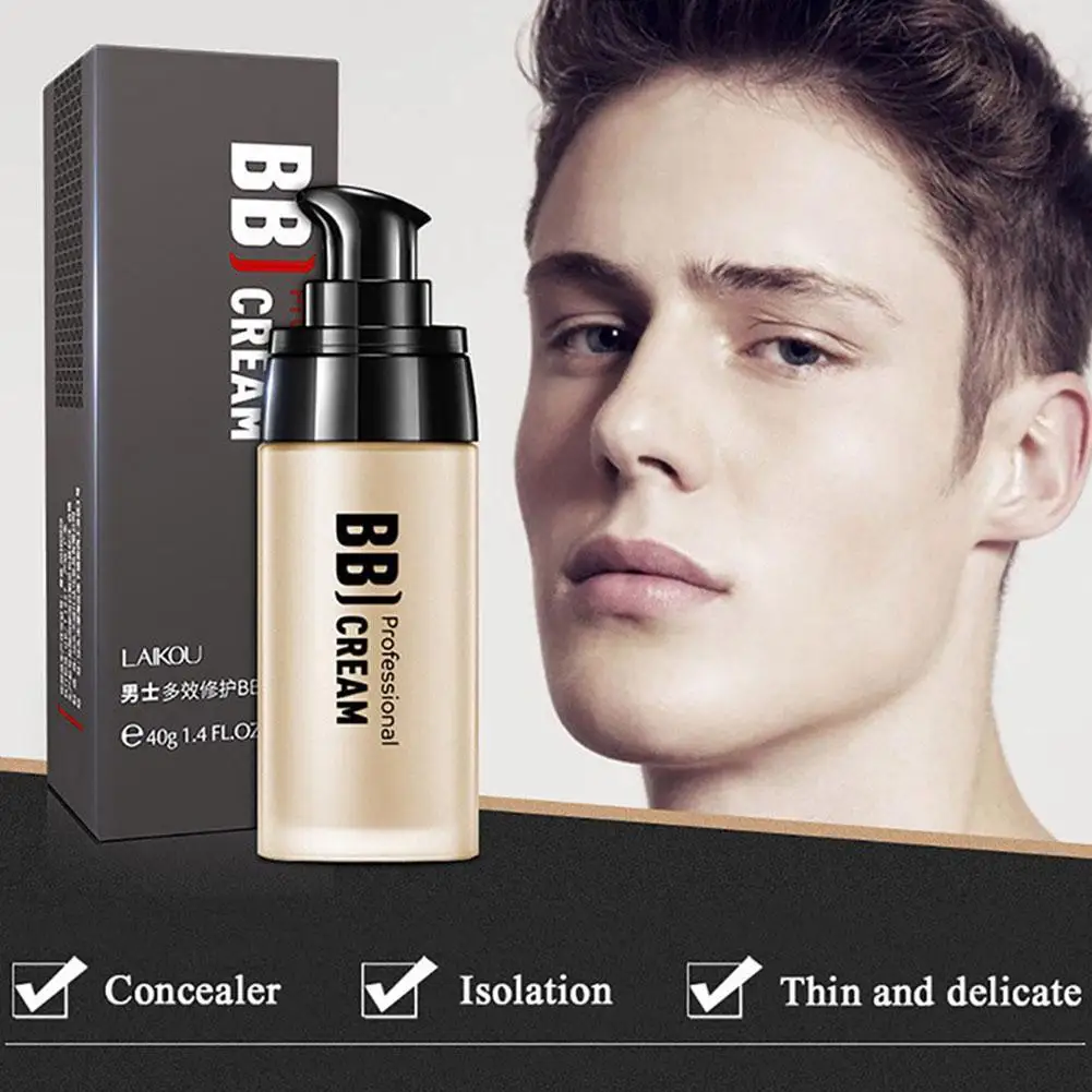 Multi-effect Repair Cream Natural Nude Makeup Concealer Wheat Waterproof BB Cream for Men