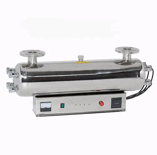 التعقيم بالأشعة فوق البنفسجية 304 الفولاذ المقاوم للصدأ مياه الشرب 360 واط 30 م 3 / ساعة معالجة المياه نظام تصفية حمام السباحة حمام سباحة