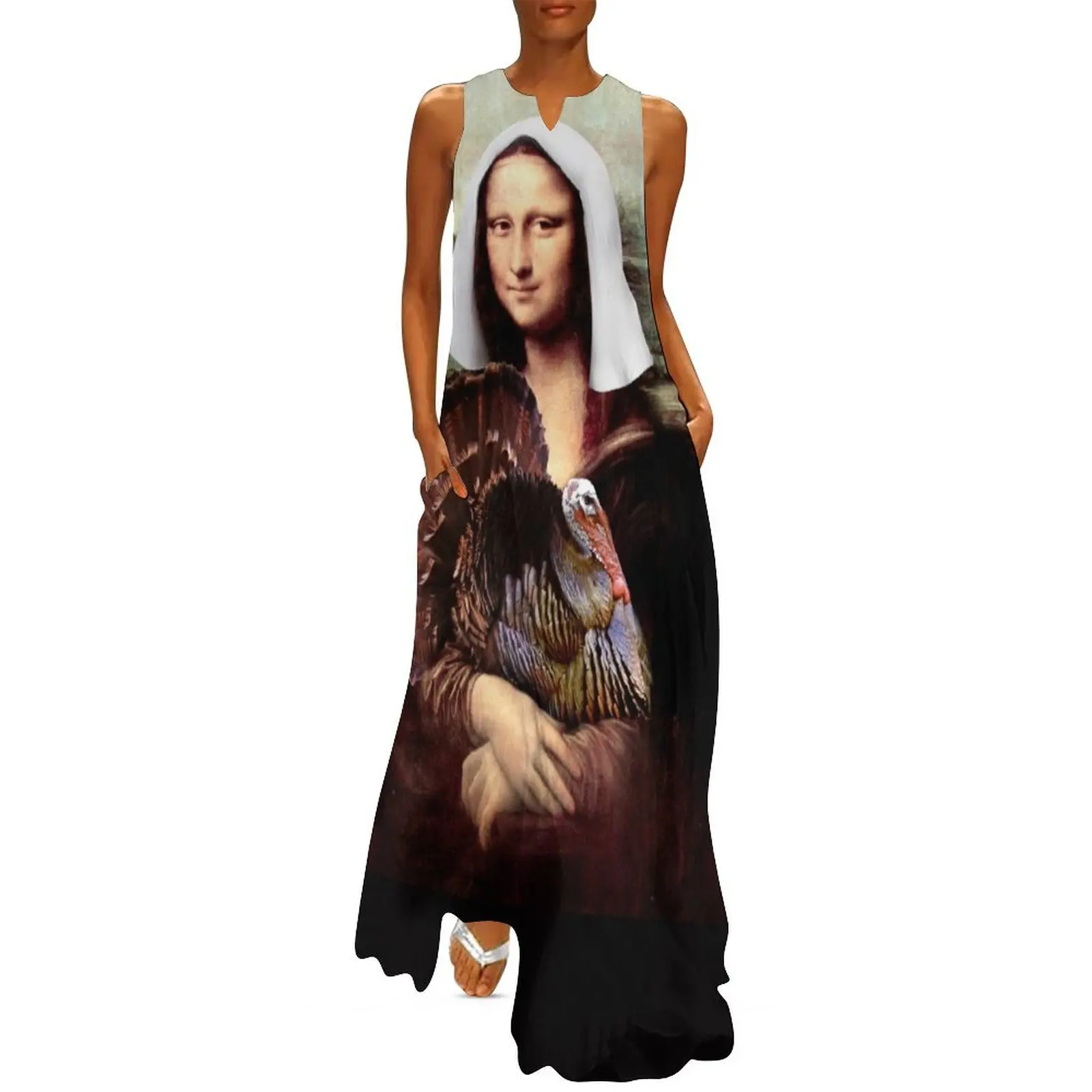 

Mona Lisa Thanksgiving Pilgrim Long Dress prom dresses 2025 women's luxury party dress Dresses Dress