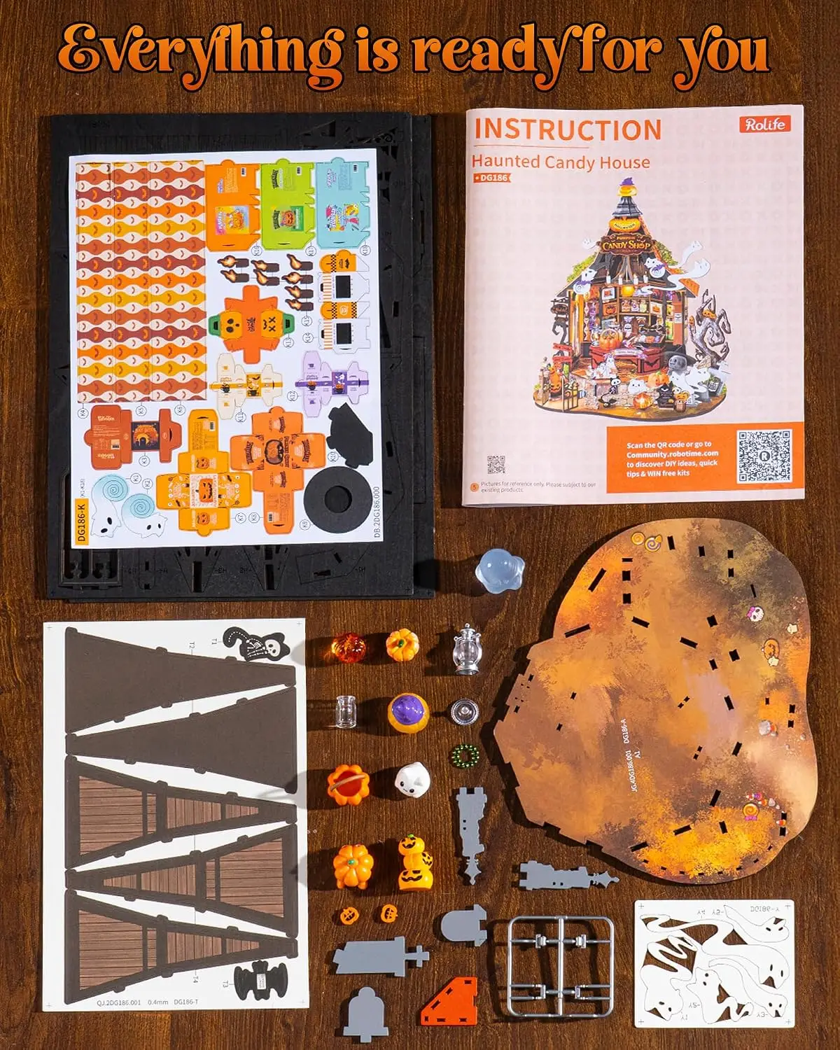 Rolife Haunted Candy House DIY Miniature Model Kit 6