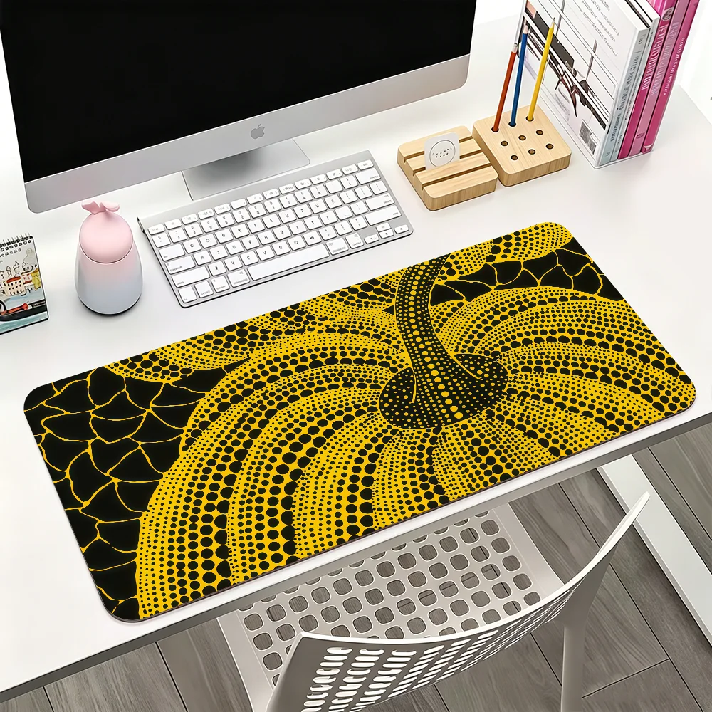 Japanese Artist Y-yayoi Kusama Mouse Pad For Office Gaming And Keyboards Non-Slip Large Waterproof