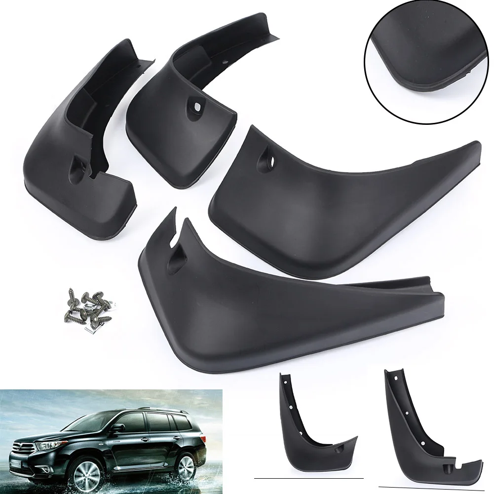 Splash Guard Mudguards Mud Flap For TOYOTA Highlander 2001 2002 2003 2004 2005 2006 2007 4PCS