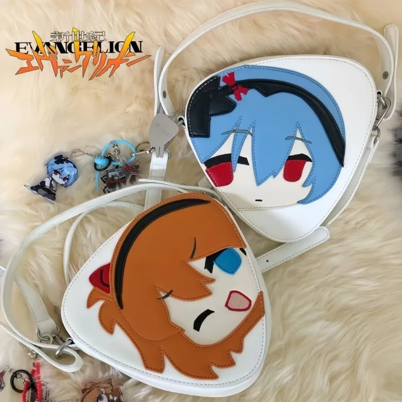 

NEON GENESIS EVANGELION Asuka Langley Soryu Shoulder Bag Ayanami Rei Anime Backpack Q-version Crossbody Bag Holiday Gift