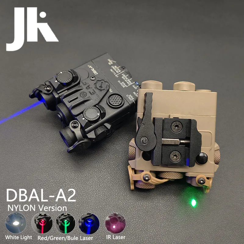 Tactical Nylon DBAL-A2 Red Green Blue Laser Sight Advance 2 Visible / IR Dual Beam Aiming PEQ-15A Infrared Laser Light Airsoft