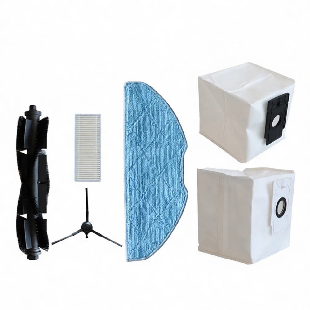 Essential Parts Set For Tapo RV10 RV30 Plus RV20 Robot Vacuum Main Brush Hepa Filter Mop Cloth Dust Collection Bag Kit
