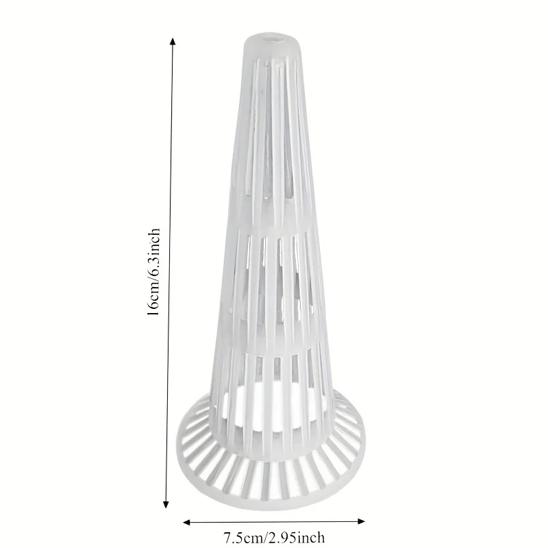 

6 шт. - прокладка для цветочного горшка с высоким конусом, полый дизайн, прочная, удобная, дышащая накладка на дно цветочного горшка, сетчатая накладка