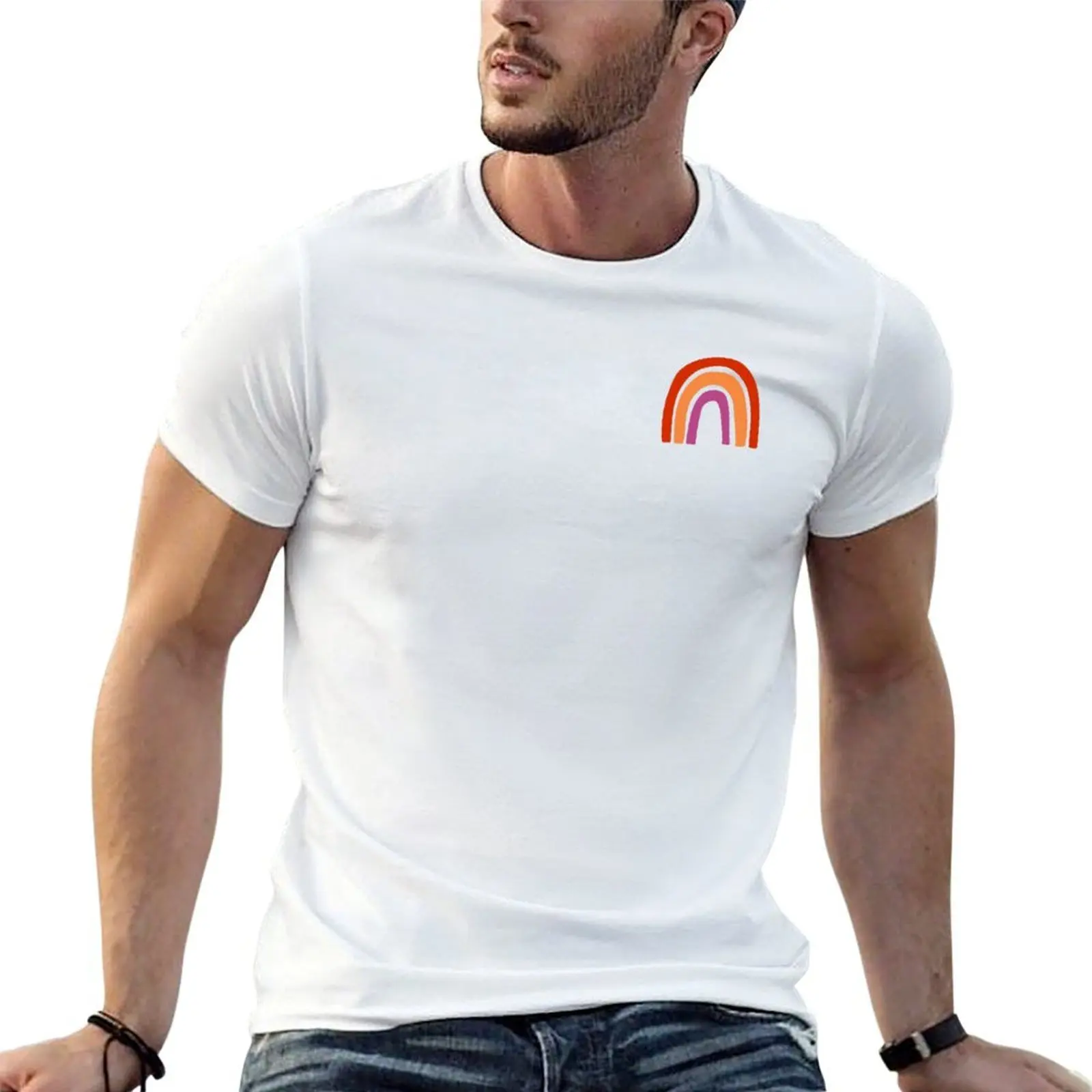 WLW Rainbow T-Shirt customs design your own luxury t-shirt men clothes