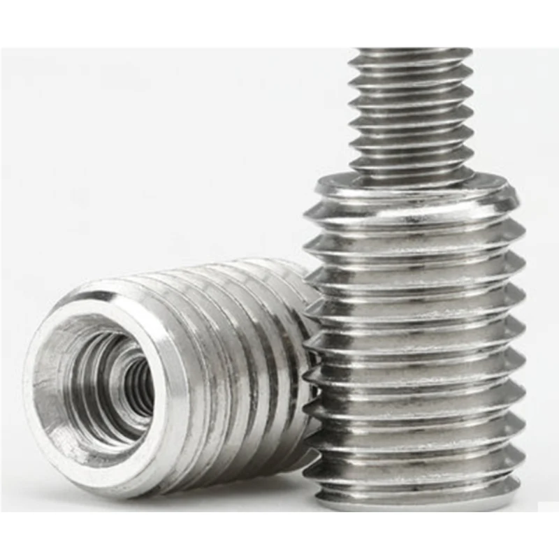 M2M2.5M3M4M5M6M8Mstainless steel 304 inside outside thread Adapter screw wire thread insert sleeve Conversion Nut Coupler Convey