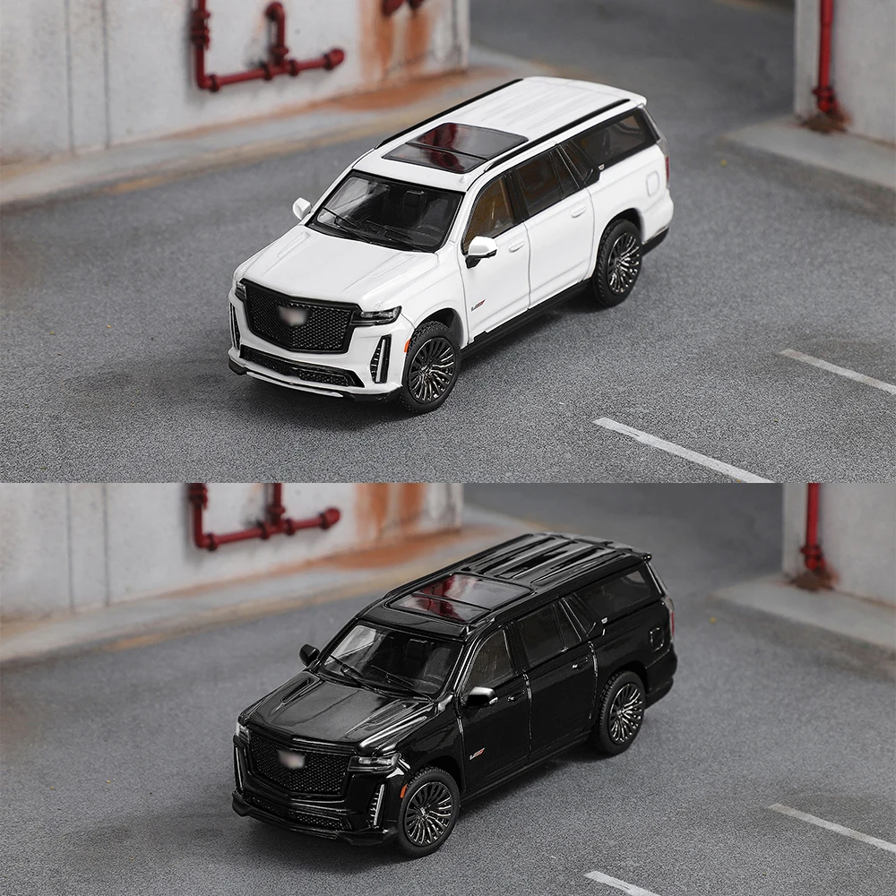 

DCT 1/64 Alloy Car Model Escalade ESV Left rudder Model Extended version SUV Diecast Car Collection Toy Station Vehicle