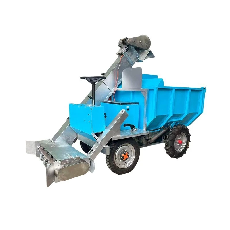 Cattle, sheep and pig house manure cleaning truck, wet and dry manure transfer and cleaning equipment
