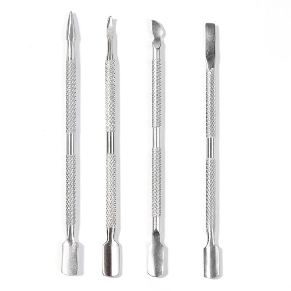 

Steel Clean UV Gel Nail Cleaning Tools Double Head Dead Skin Pusher Nail Art Files Nail Cuticle Pusher Manicure Accessories