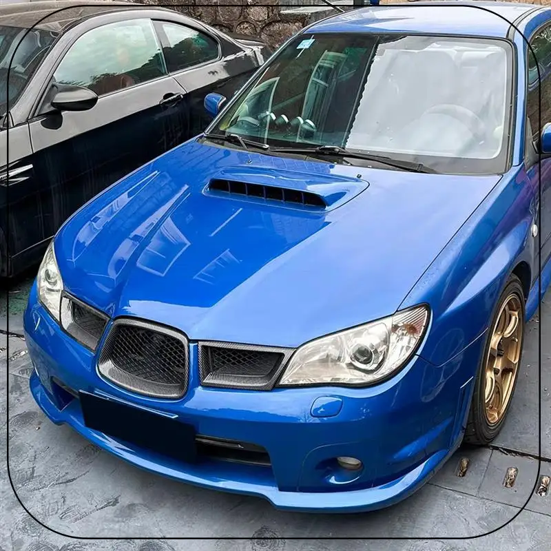 

ABNF!For Subaru Impreza WRX STI 9Th 2006-2007 Car Front Middle Grill Grille Cover Trim Sticker Accessories