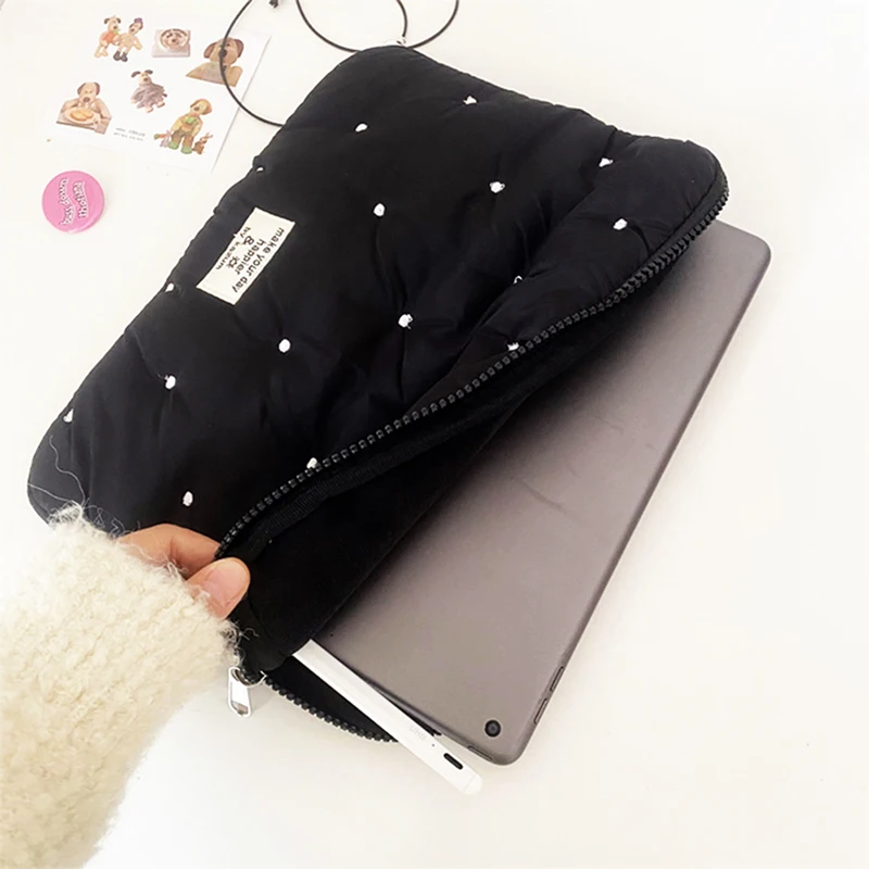 Bolsa para laptop de grande capacidade, nylon macio, linda mulher, casual, tablet, computador, multifuncional, 11 polegadas, 13 polegadas, 15 polegadas, pasta