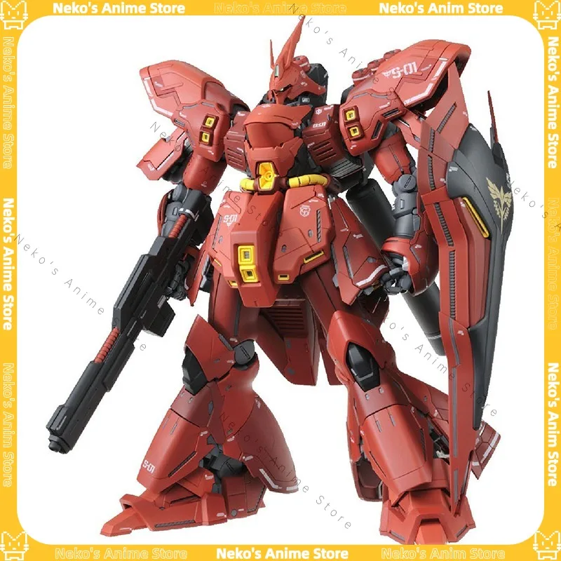 【Disponibile】BANDAI MG 1/100 Sazabi Gundam Char's Ver.Ka Modello Kit Action Figure Anime Modello Desktop Doll Da Collezione Regalo