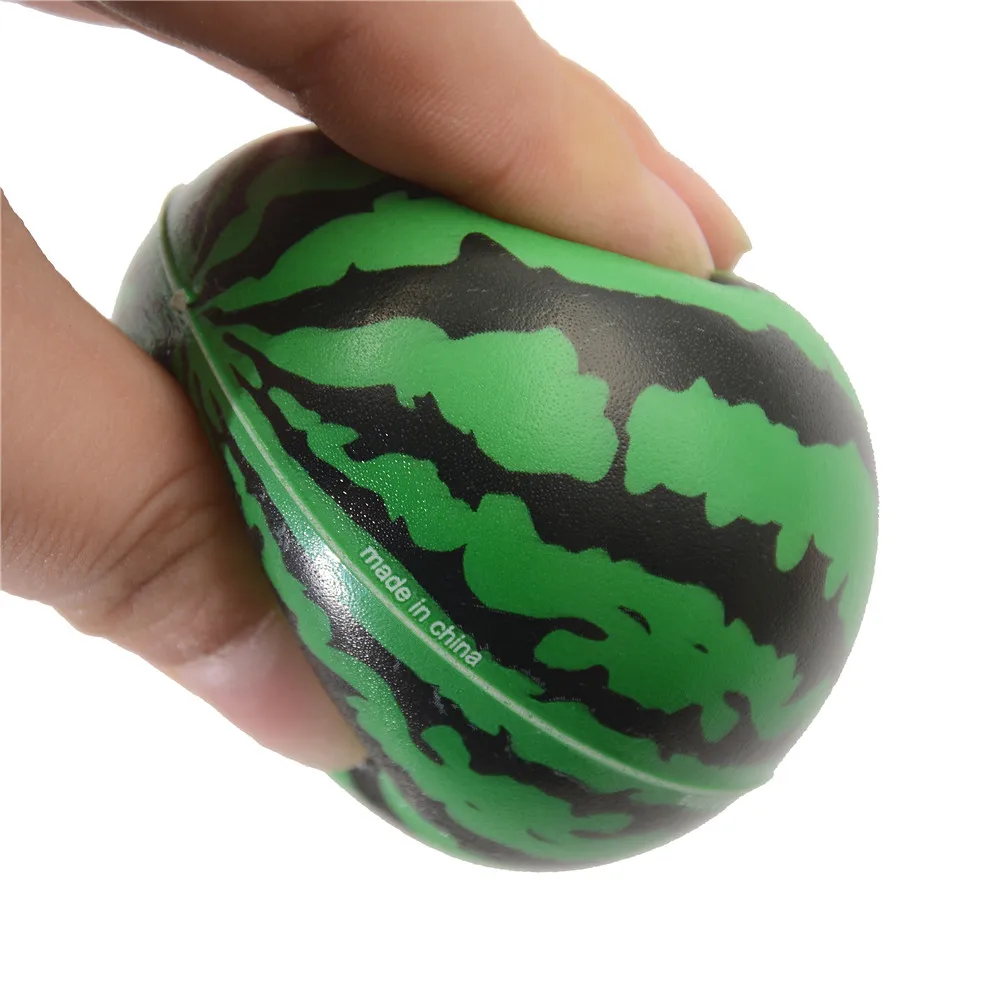 6.3cm Kawaii Anti stress Squishy Ball Toys Squeeze watermelon Olives Pu sponge Balls Funny Toy for Children Kids