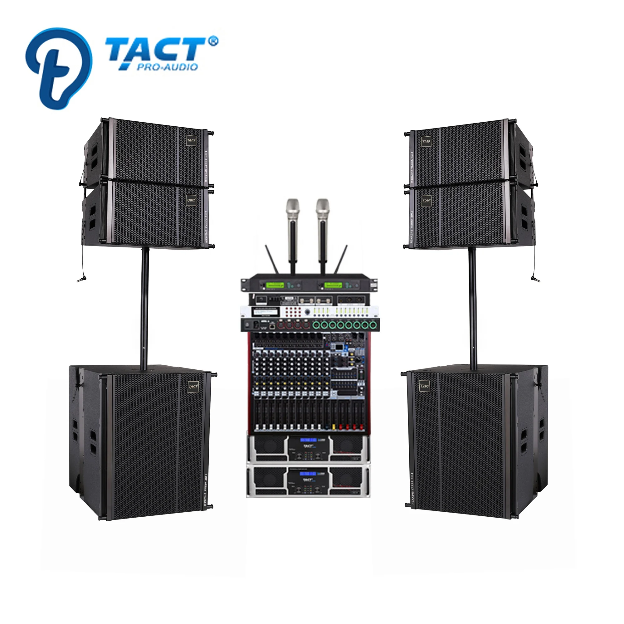 

Single 10 Inch Line Array Speakers System Professional Audio Set For Moving Show Church Wedding Party
