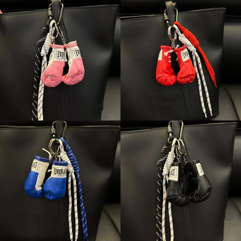 Image of Mini-Boxhandschuh-Schlüsselanhänger, Box-Party-Geschenke, Feiertagsdekoration für Zuhause, Auto-Accessoires, Taschen-Schlüsselanhänger