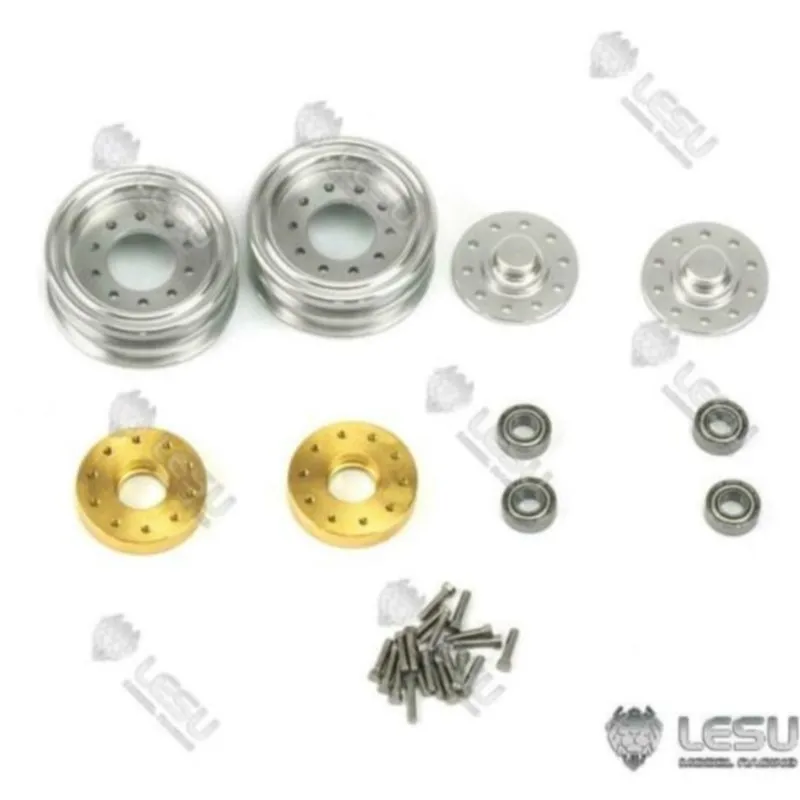 

1/14 LESU 1 Pair Metal Rear Wheel Hub for Remote Control Hydraulic Forklift Truck Engineering Vehicles DIY RC Model TH16712