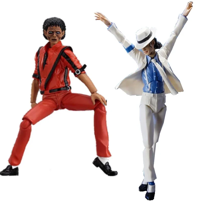 Classic Role Michael Jackson The white Suit Figma 096 Michael Jackson Action Figure MJ Thriller Anime Model Toys Gift