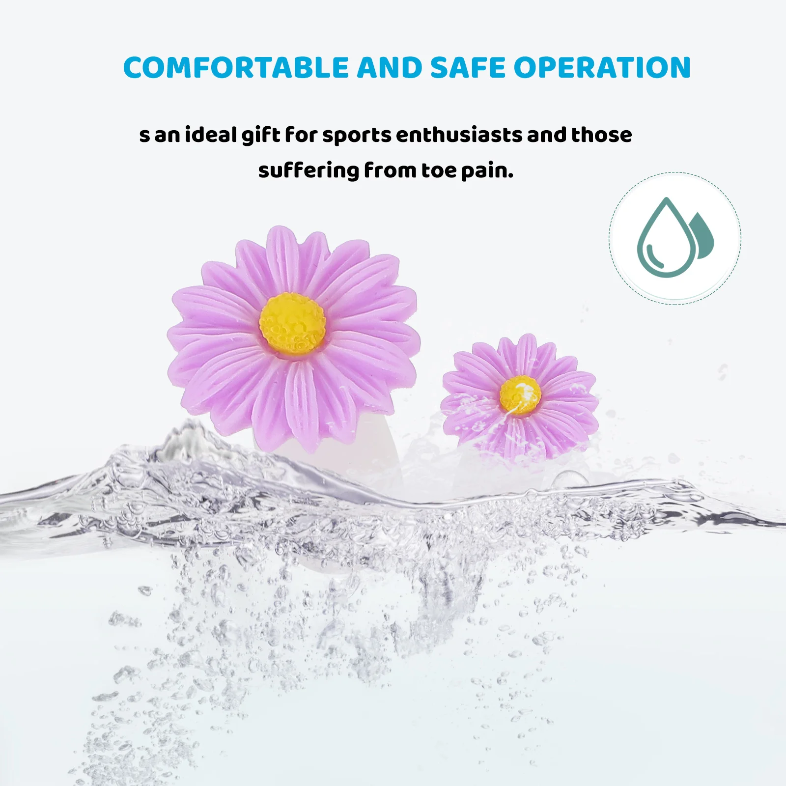 

24pcs Silicone Separators Daisy Flower Design Reusable Pedicure Tool Nail Nail Salon Supplies Art Salon Supplies Feet Divider