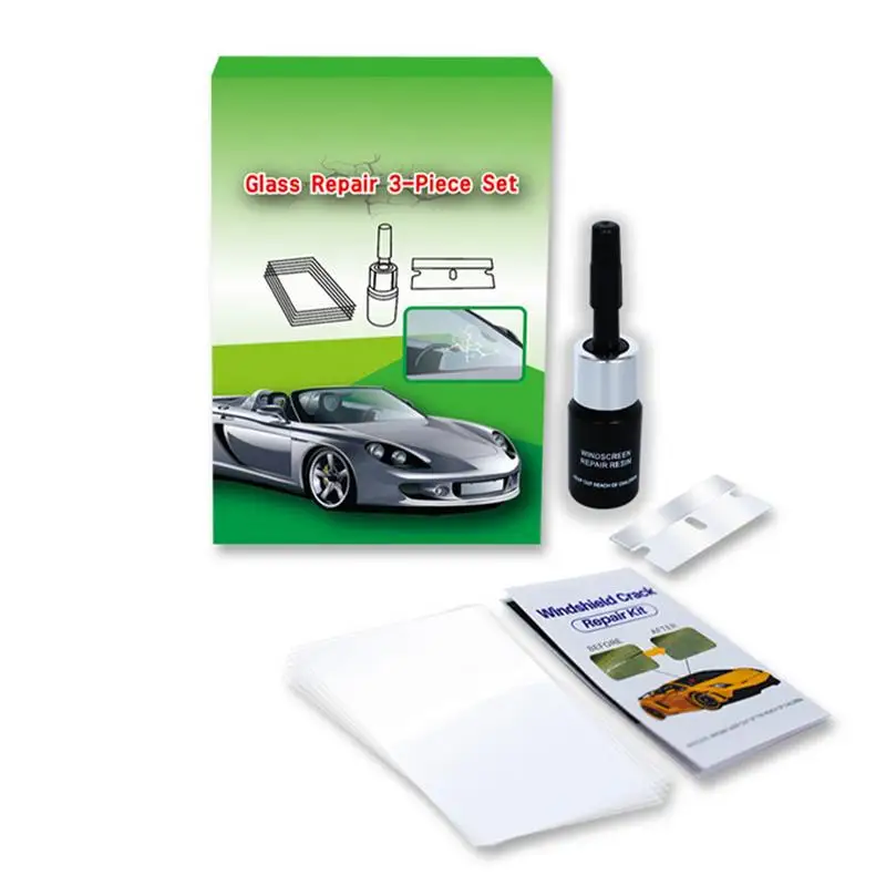 

Cracked Windshield Repair Kit Glass Repair Kit Repair Fluid Glass Filler Quick Fix for Car Window Windshield Crack Repair Glass