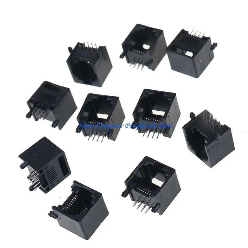 F68C 10Pcs 8P8C Female Outlet For Home Networking Connection Phone Outlet Accessories