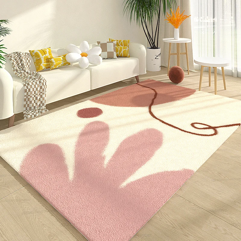 Modern Abstraction Carpets for Living Room Minimalist Bedroom Decor Plush Carpet Fluffy Soft Baby Floor Mat large area Study Rug