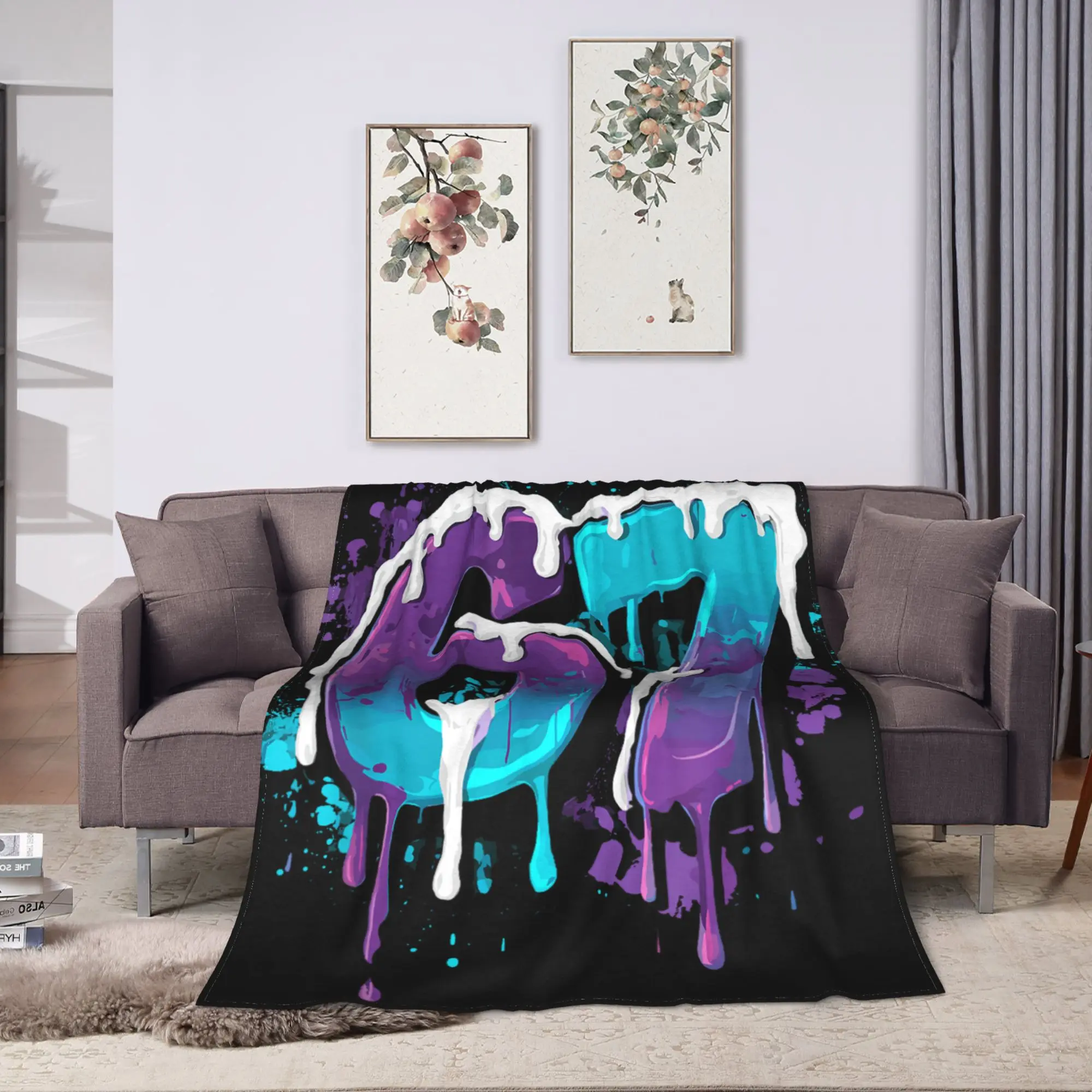 البيسبول بالتنقيط رقم 67 لاعب أو 67th عيد ميلاد دافئ بطانية ناعمة الفتيات الفتيان أفخم رمي بطانية ديكور المنزل الفانيلا المفرش #2