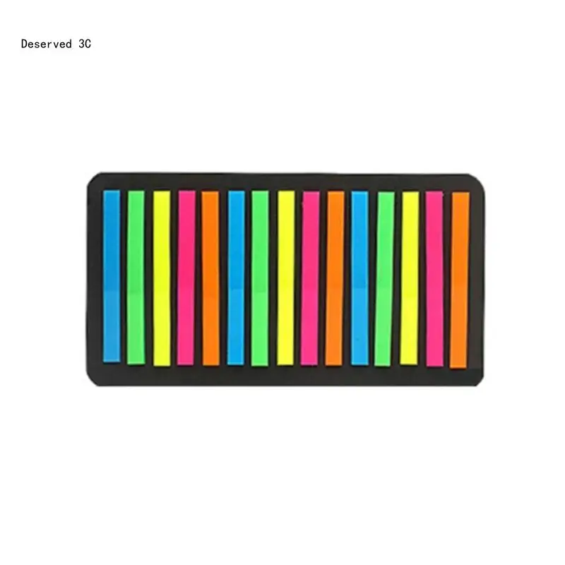 160/300Pcs Long Page Tabs Translucent Colored Sticky Tabs