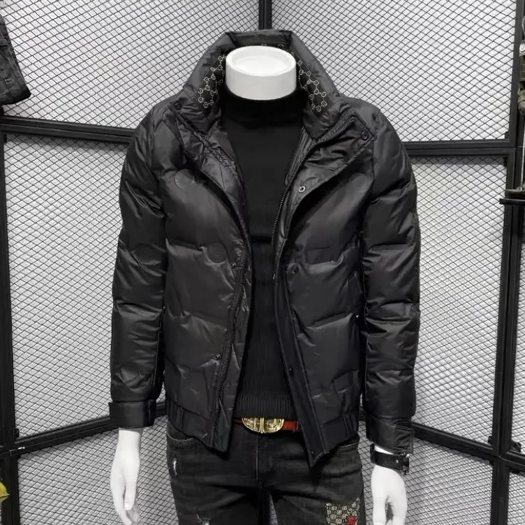 

Men's down cotton clothes winter new light and warm short high-end casual cotton-padded jacket