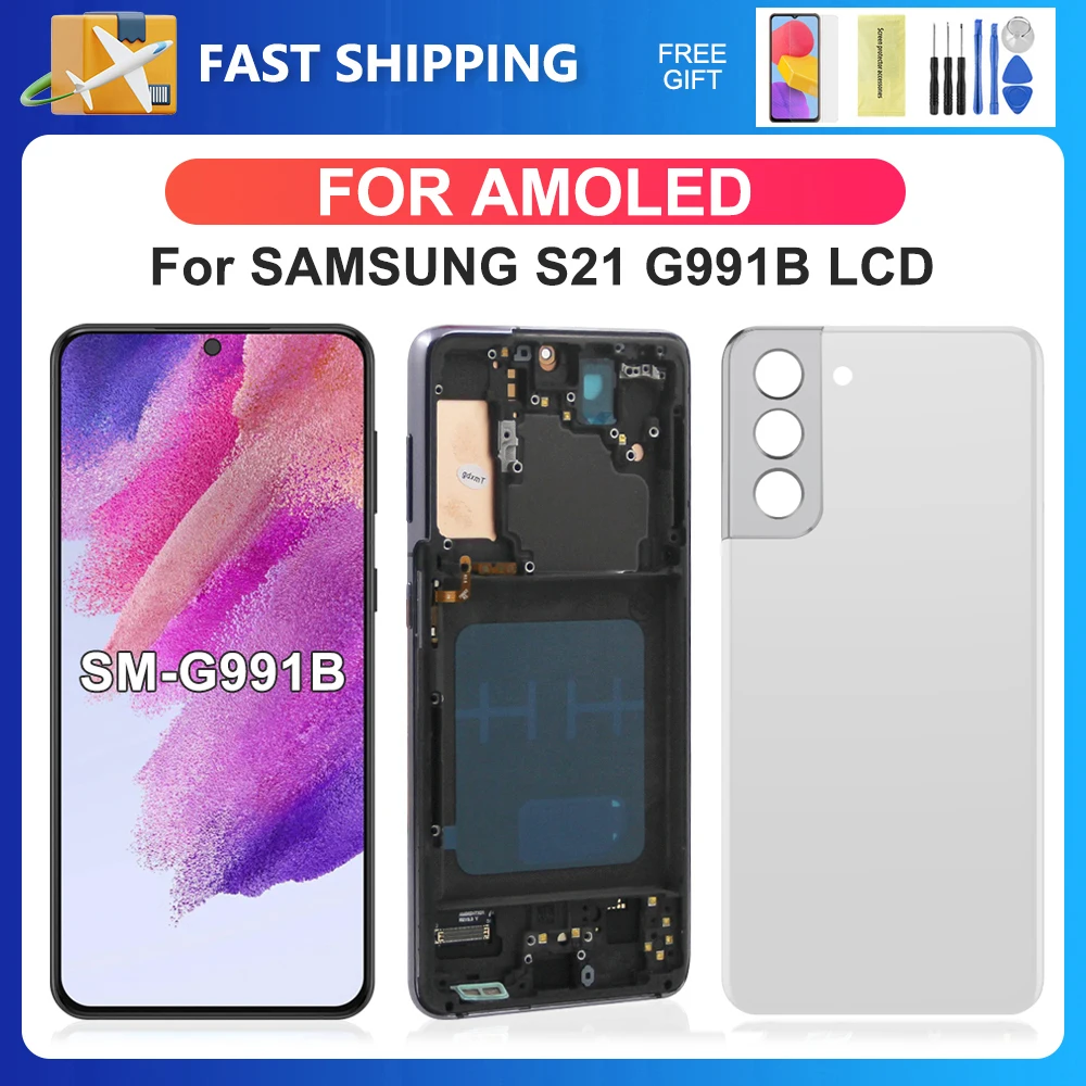 S21 For Samsung 6.2''For AMOLED S21 5G G991 G991B G991W G991U LCD Display Touch Screen Digitizer Assembly Replacement