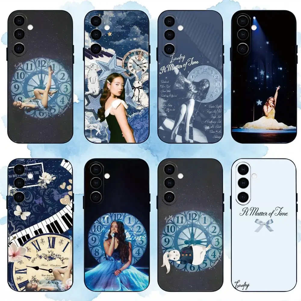 A Matter Of Time singer laufey Phone Case Black Silicone Soft For Samsung Galaxy A73,A72,A71,A70,A53,A52,A51