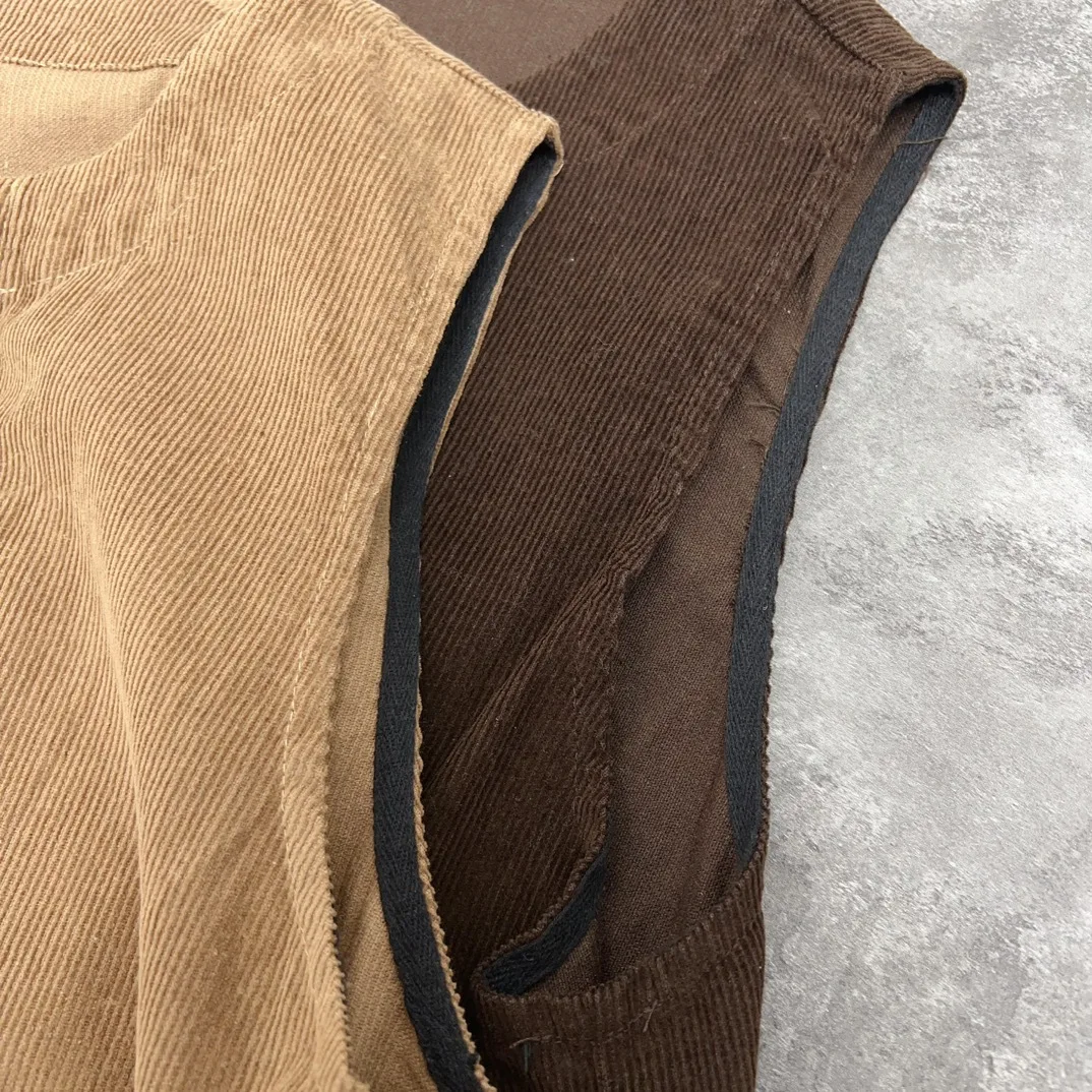 Johnature Corduroy button-down vestjurk voor dames Grote zakken Casual veelzijdige katoenen dames tankjurken