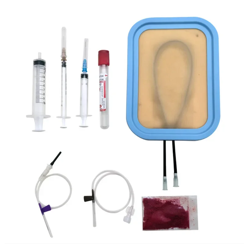 

Практичная силиконовая тренировочная подушка для инъекций венепунктуры, человеческая подушка, набор Moudel, аксессуары для медицинской медицинской помощи