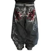 Woman Jeans Cargo Pants Women Clothing Y2k Baggy Harajuku Retro Hip Hop Embroidery Trousers Streetwear Ladies for Women