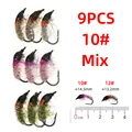 size 10 9pcs mix