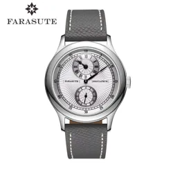 FARASUTE Manuel Mekanik erkek saati Martı Hareketi Safir Safir Kristal İş Su Geçirmez Regülatör Erkek Izle Reloj