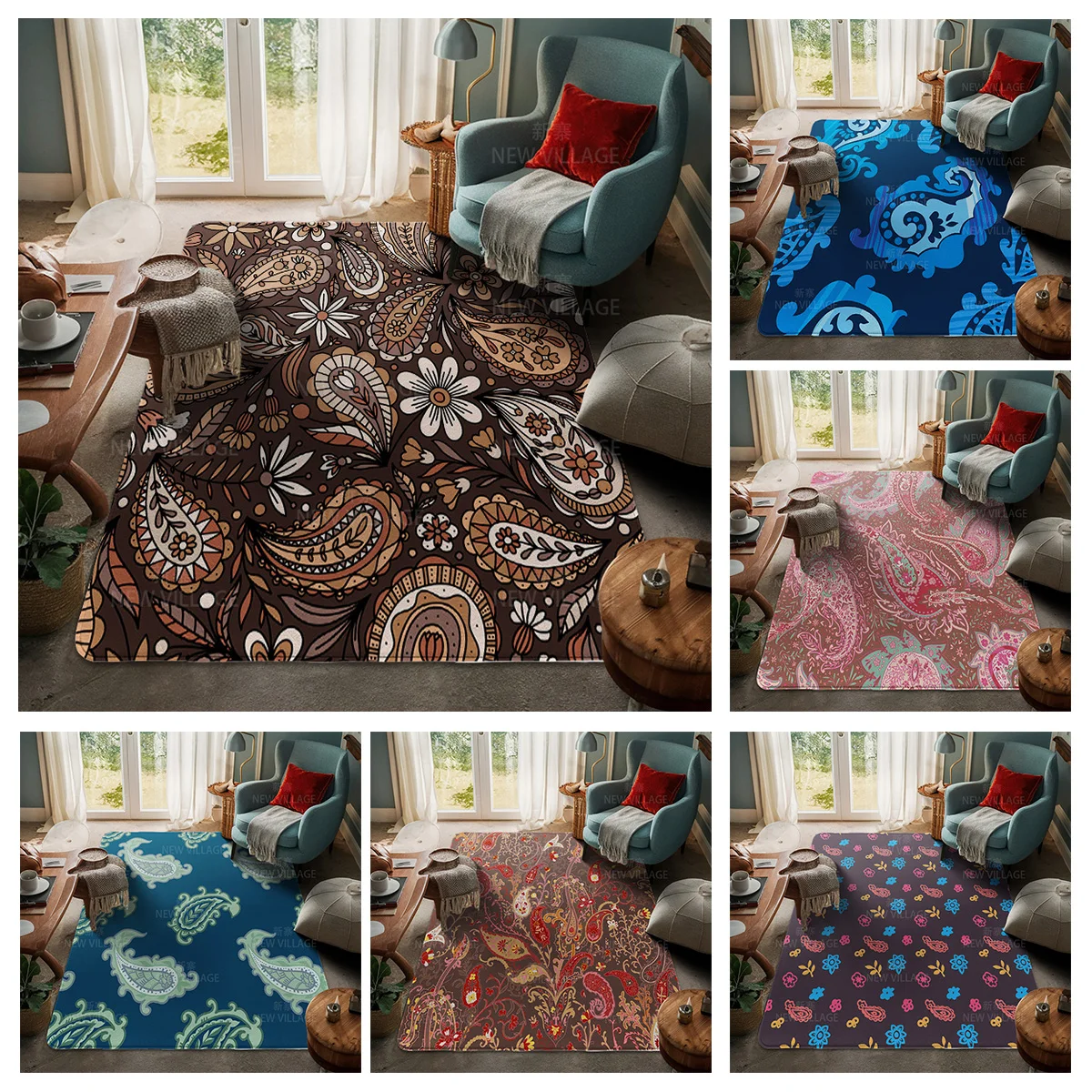 House entrance carpet Home door mat Room Bath Foot bathroom non-slip Kitchen water absorption rugs Modern Nordic geometric
