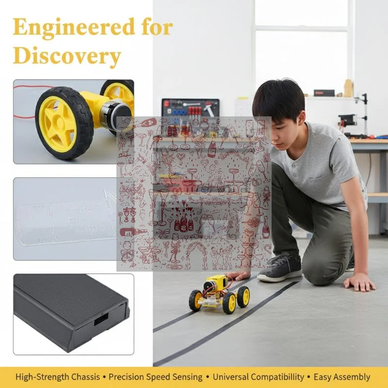 1 Set 2WD Low Cost Version Smart Robot Car Chassis Kit DIY Intelligent Car Chassis For Line-following Robot Toy