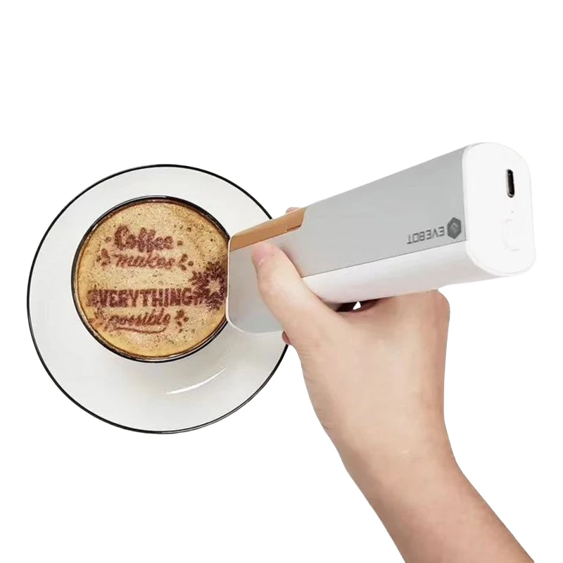 Mini Portable Handheld Inkjet Printer Diy Ink Food Use Printer Machine Coffee Latte Art Printer Food PrintPen In Bread Cake