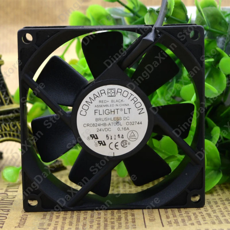 X 1PCS For COMAIR ROTRON CR0824HB-A70GL | 24V 0.16A | 8CM | Industrial Chassis Cooling Fan