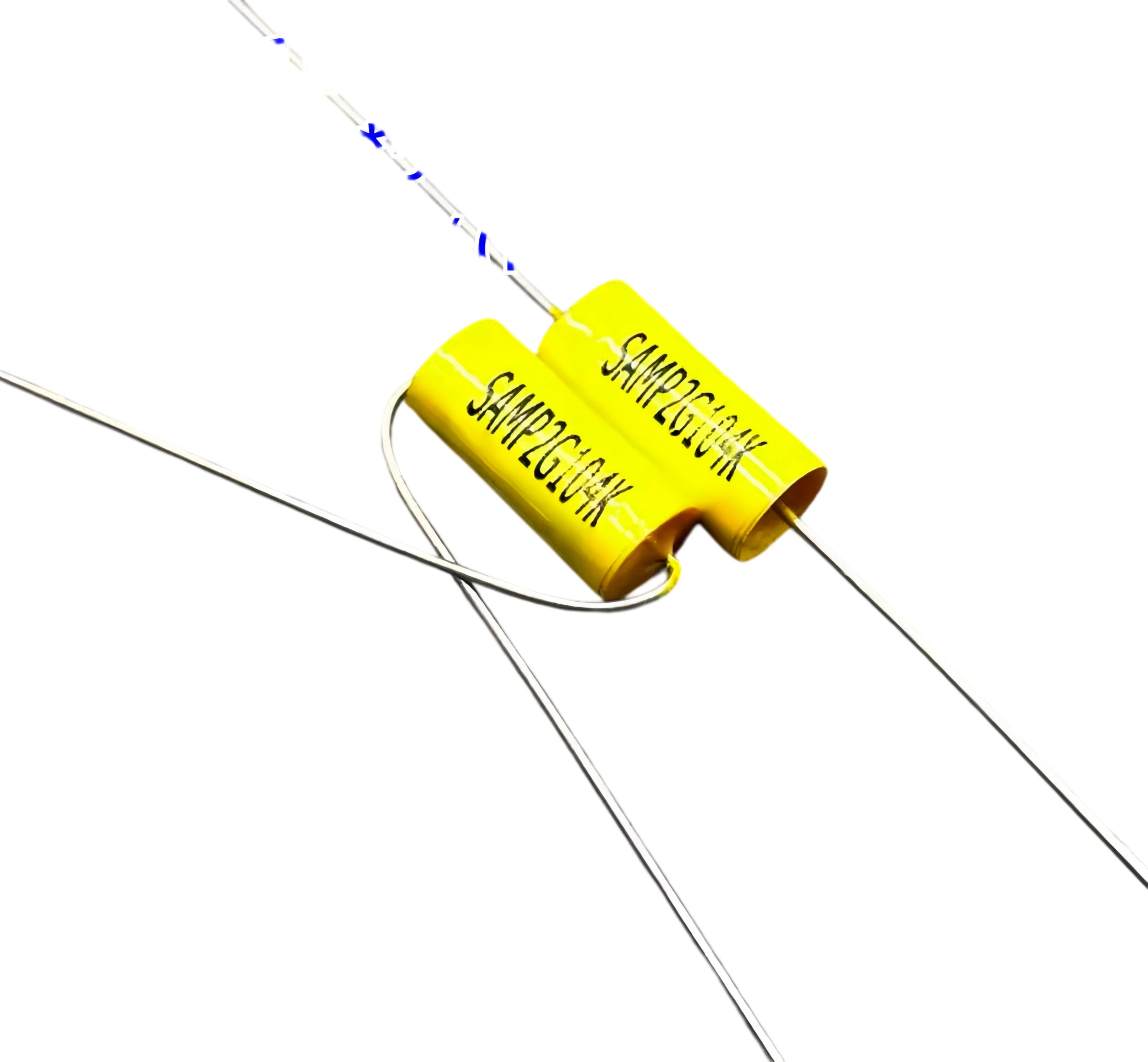 20pcs  CBB MKP 0.1uf 100nf 104 400v 2G Axial Audio Coupling Infinite Film Capacitor Size:6.5x18.5mm