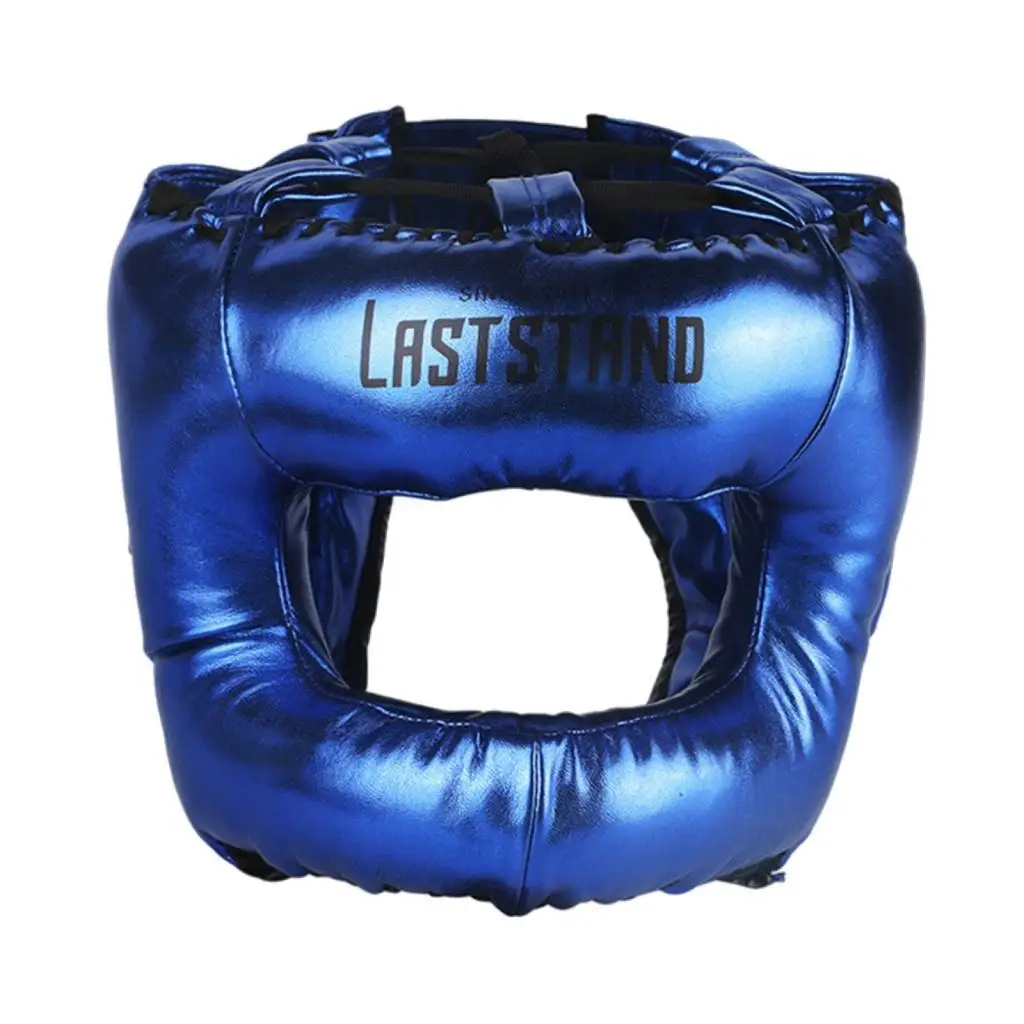 Adjustable Boxing Headgear Full Face Protection Taekwondo Head Gear Helmet for Martial Arts Training Sparring Adults