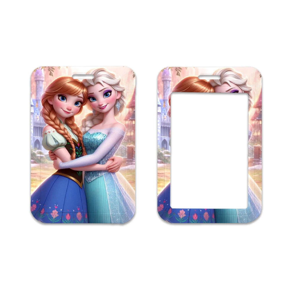 Cartoon Disney Frozen Princess Key Lanyard ID Badge Holders Animal Phone Neck Straps with Keyring Phone Accessories