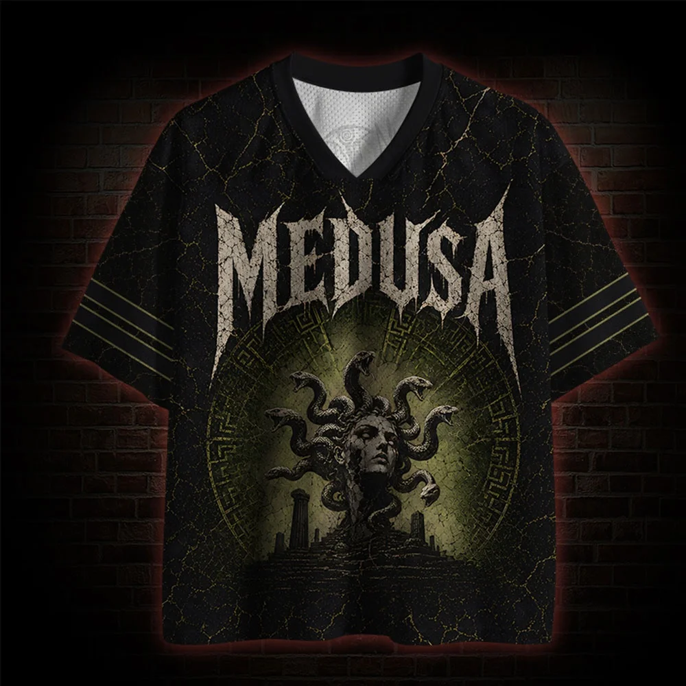 2026 New Nordic Mythical Theme Sports Fashion Short Sleeve V-neck Street View Clothing Mythical Fan Gifts T-shirt